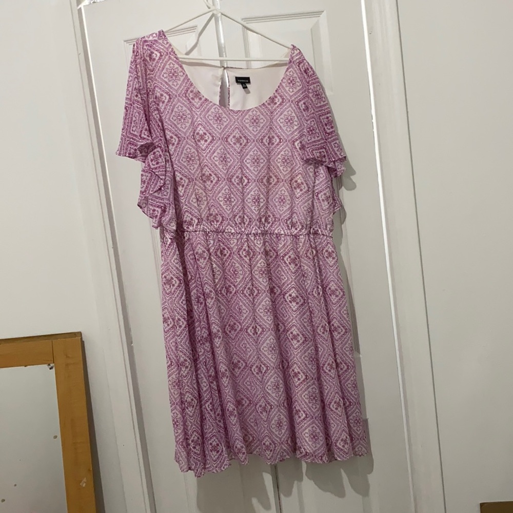 Purple Torrid silk dress w/ slip